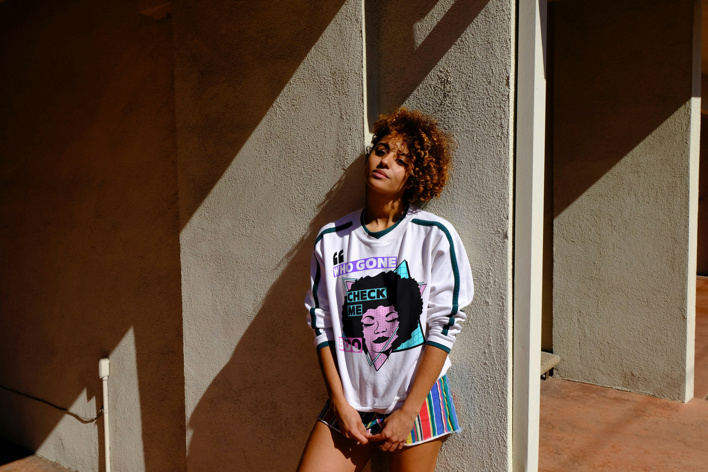 "Who Gone Check Me" Short Sleeve T-Shirt